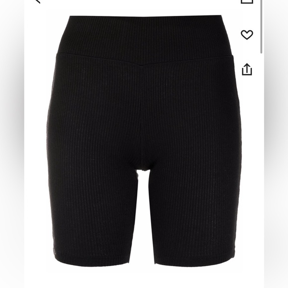 Rag & Bone Rib Knit Ribbed Bike Shorts - Size Small - Black - Perfect Condition! - Picture 6 of 8